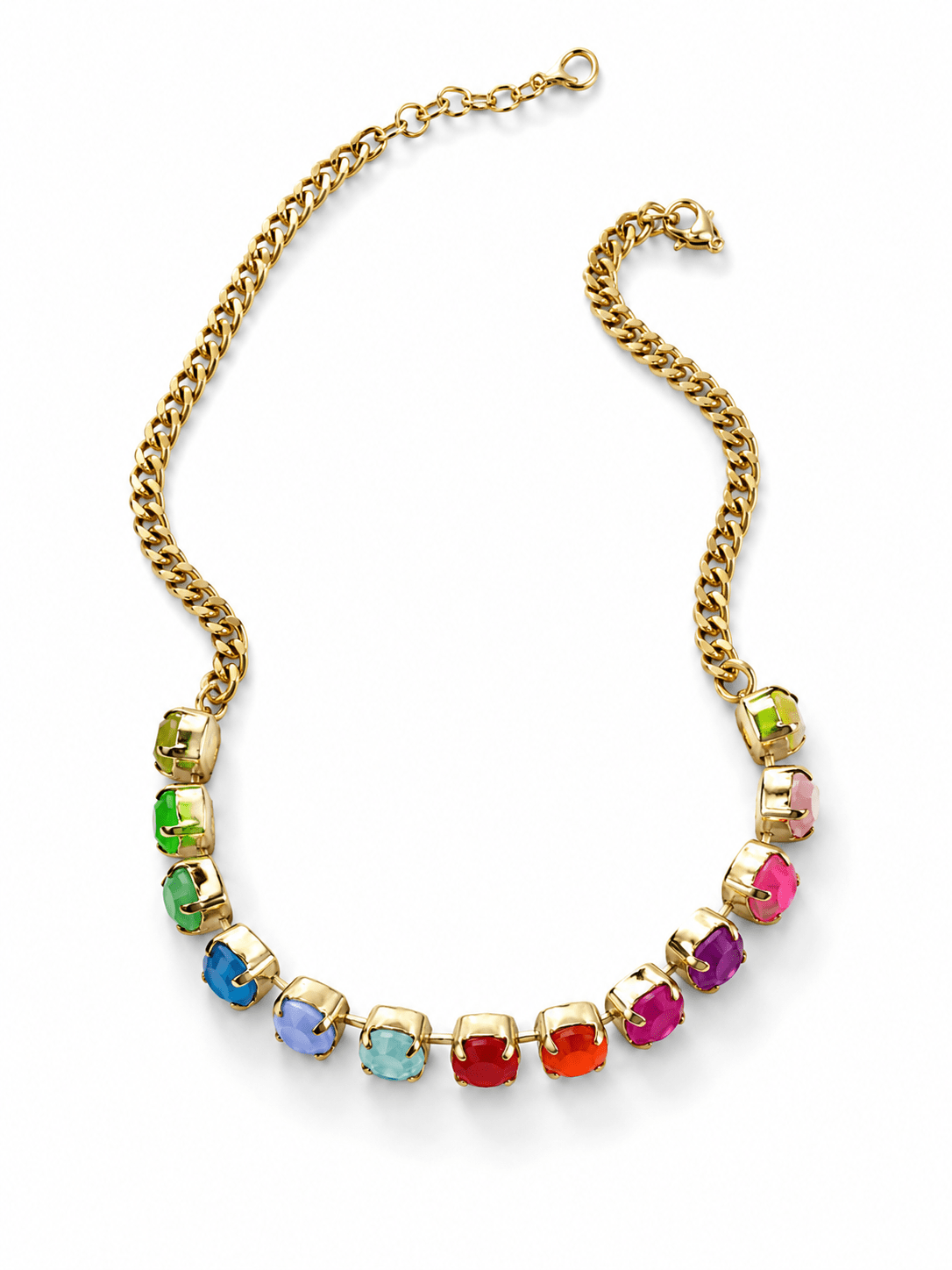 TOVA Mini Oakland Crystal Necklace In Electric Cowboy Fairy - Freckled Poppy