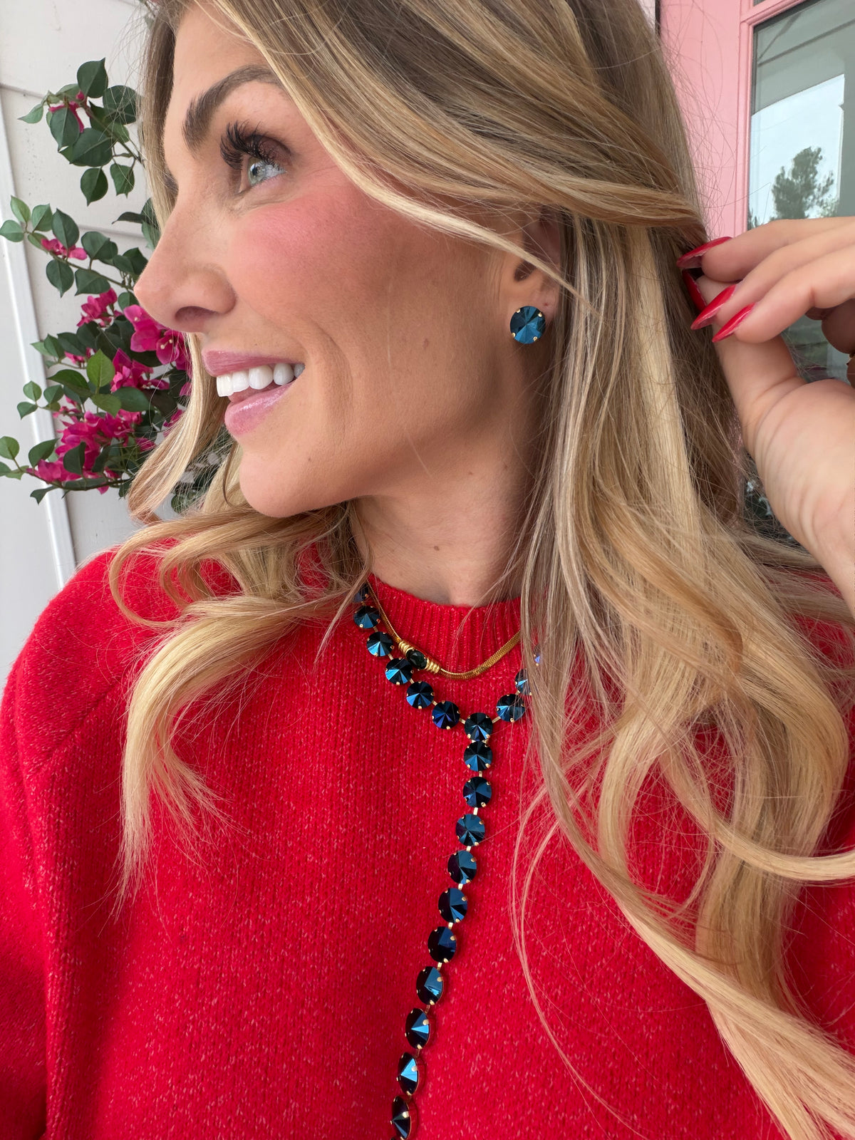 TOVA Basic Studs In Azurro