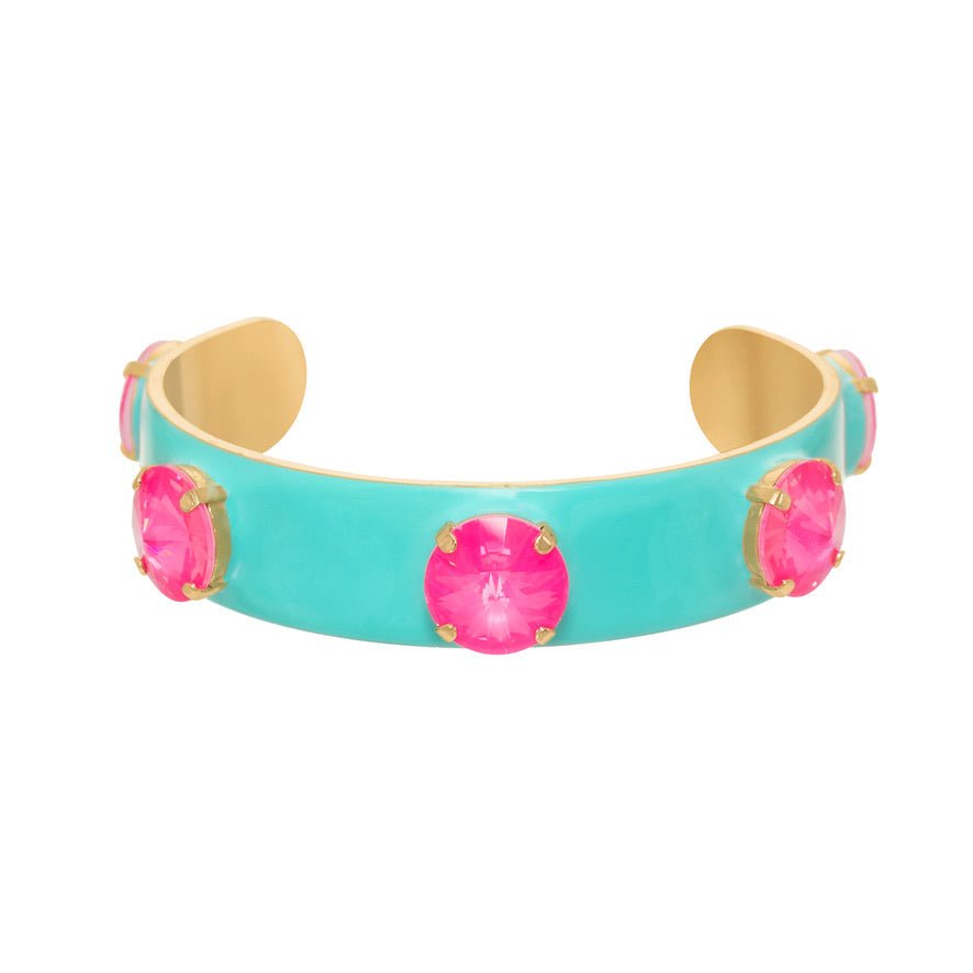 TOVA Linsey Crystal Cuff in Turquoise Fairy - Freckled Poppy