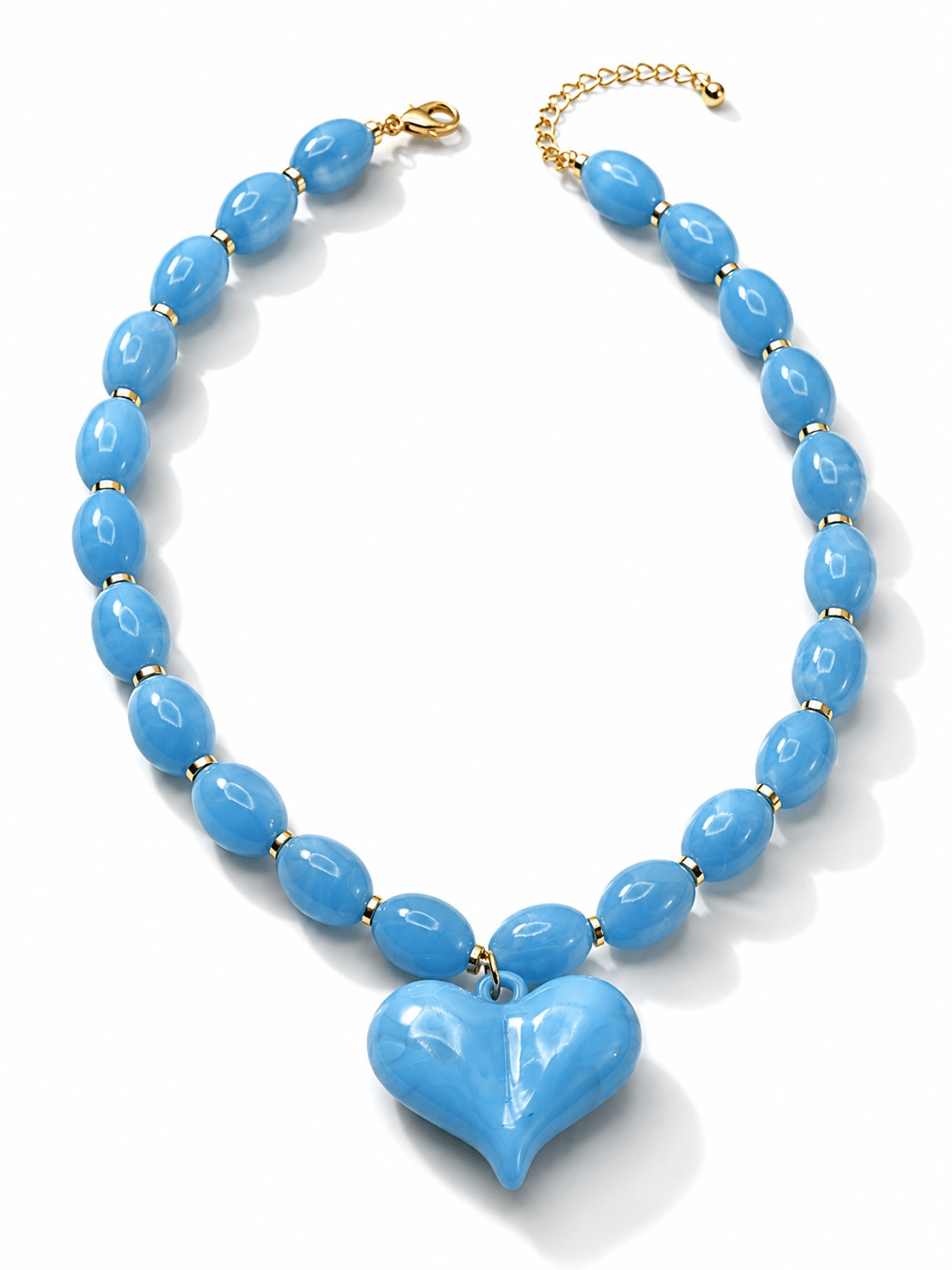 Gemelli Roxie Turquoise Heart Pendant Necklace - Freckled Poppy