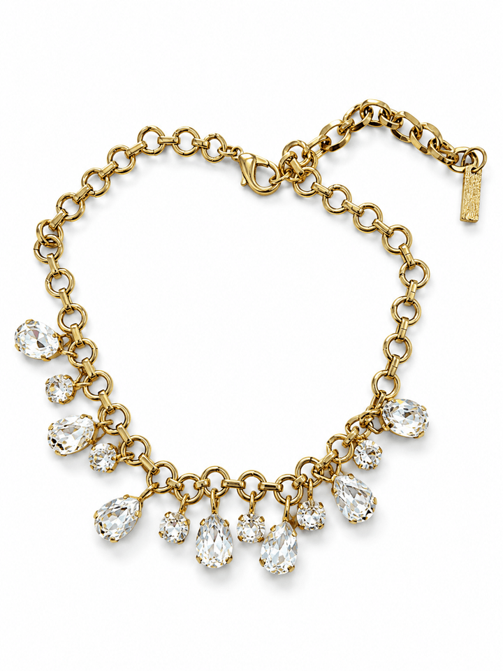 TOVA Brynna Pendant Necklace In Clear - Freckled Poppy