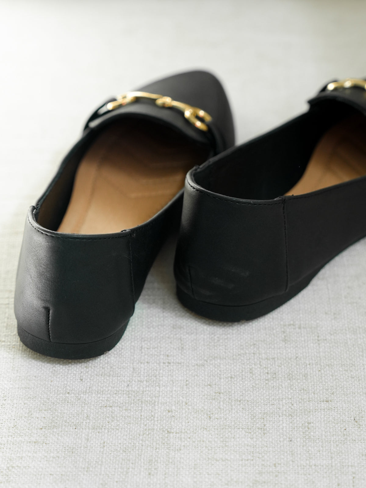 Chic Vegan Leather Slip On Loafers - Freckled Poppy