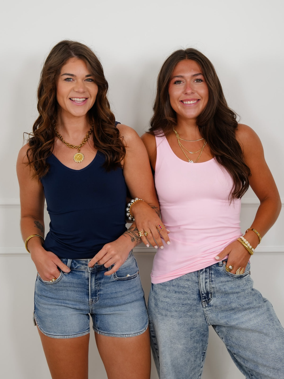Door Buster! Plus/Reg Solid V/U Neck Tank Top - Freckled Poppy