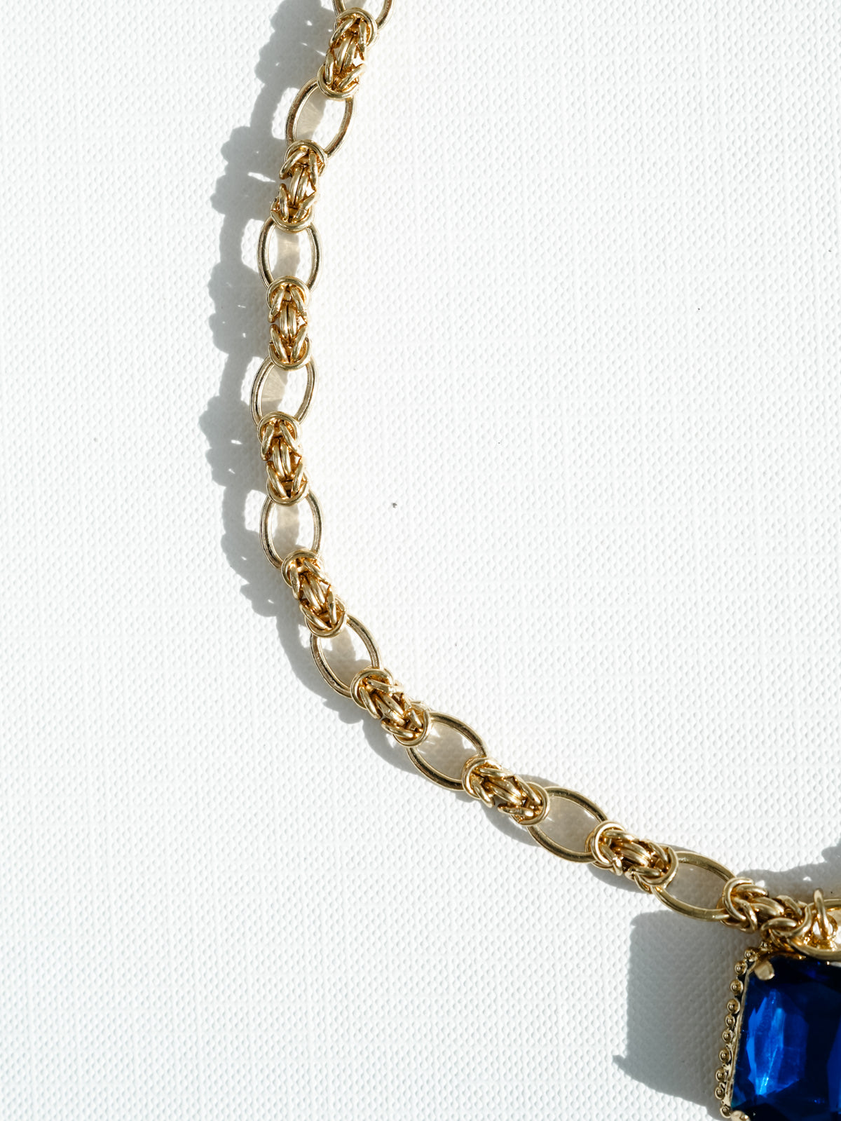SIENNA Tova Sammy Crystal Pendant Necklace In Navy