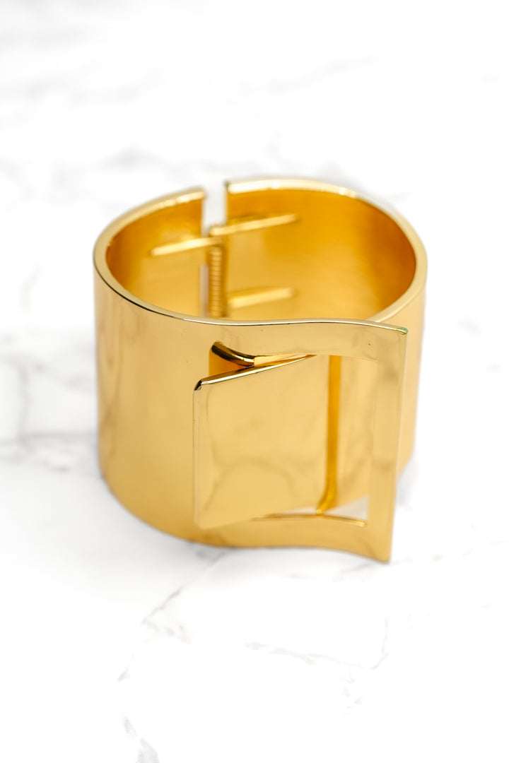 Lara Buckle Cuff Bracelet - Freckled Poppy