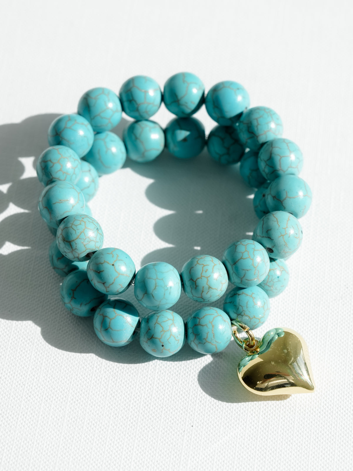 Turquoise Bead Bracelet Set
