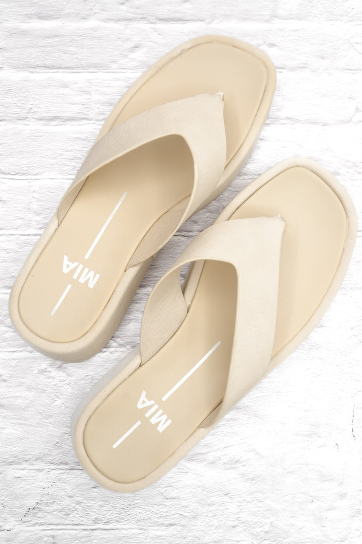 MIA Chic Minimal Thong Sandal - Freckled Poppy
