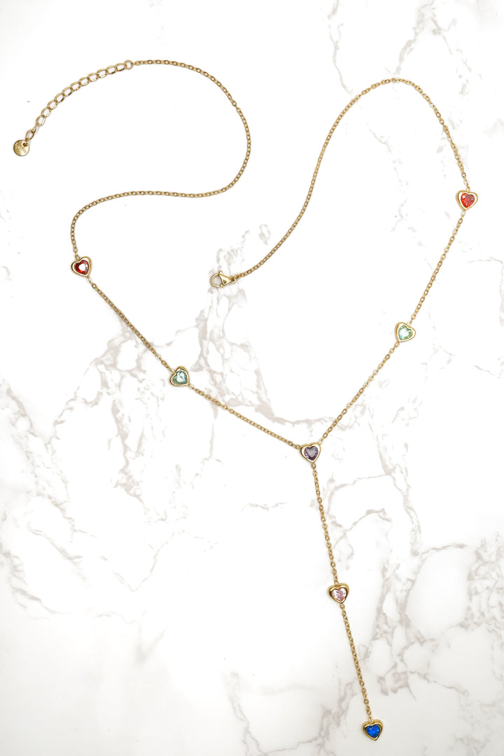 Raising Surfers The Lovey Lariat Necklace - Freckled Poppy
