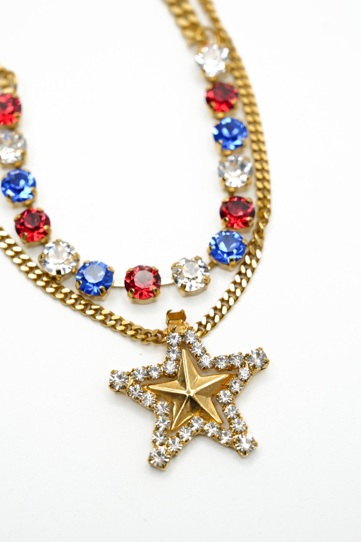 TOVA Layered Stars Necklace - Freckled Poppy