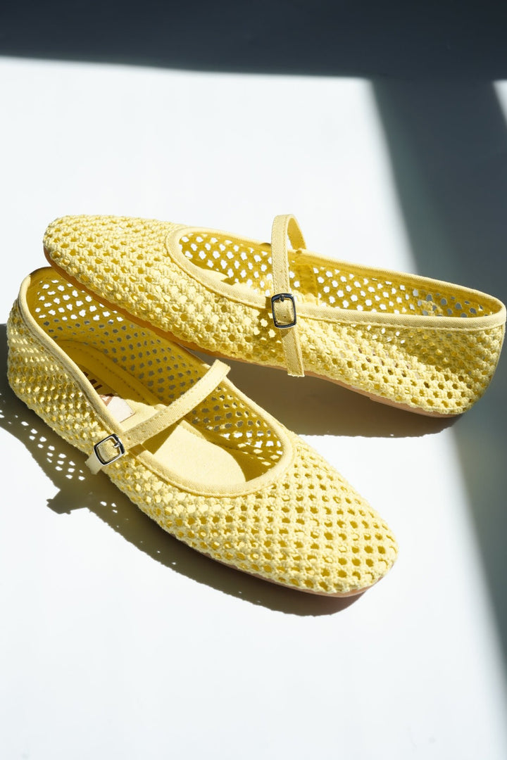 MIA Mesh Mary Jane Flat with Buckle Strap - Freckled Poppy