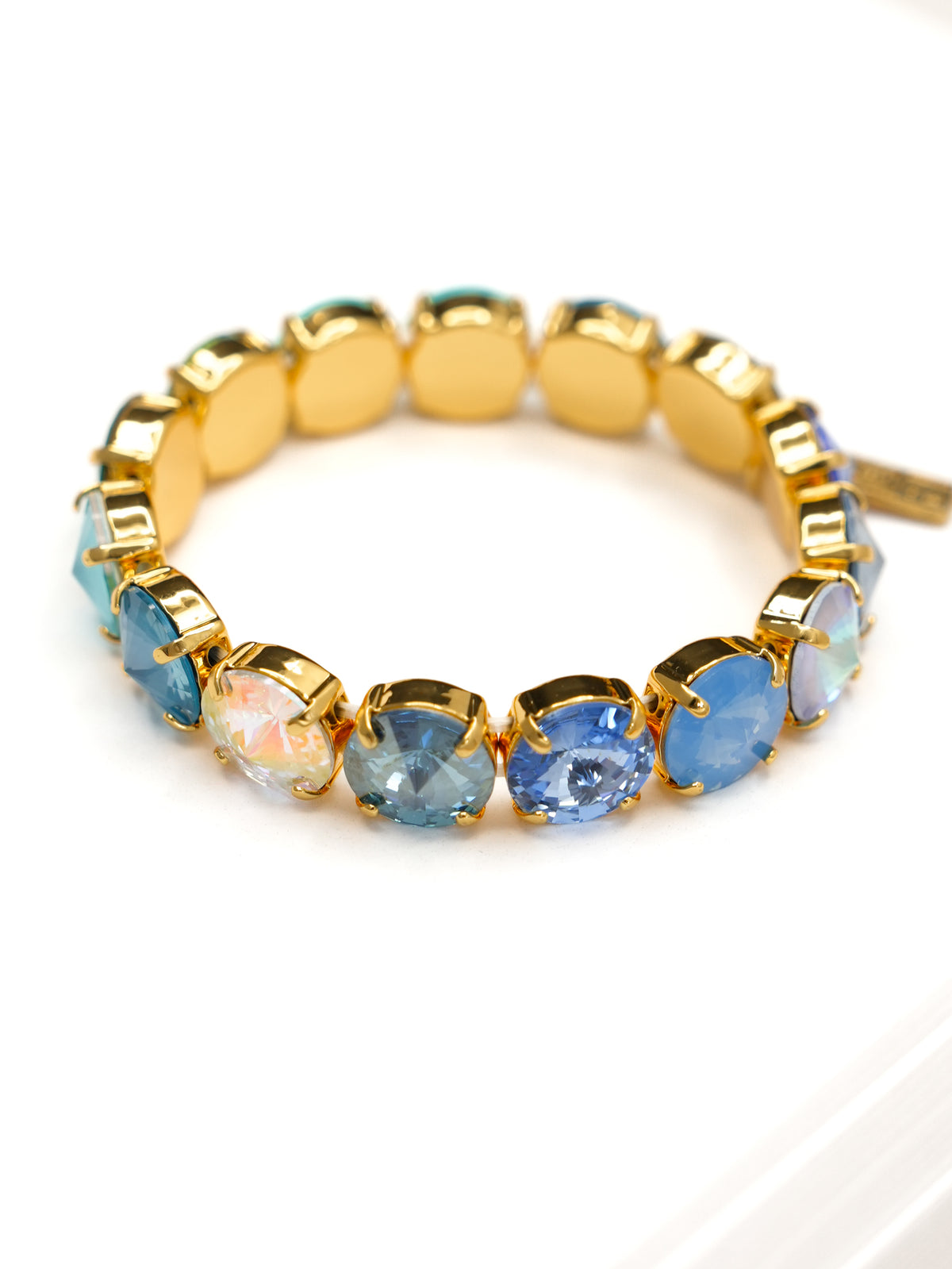 TOVA Croatia Blue Crystal Stretch Bracelet - Freckled Poppy