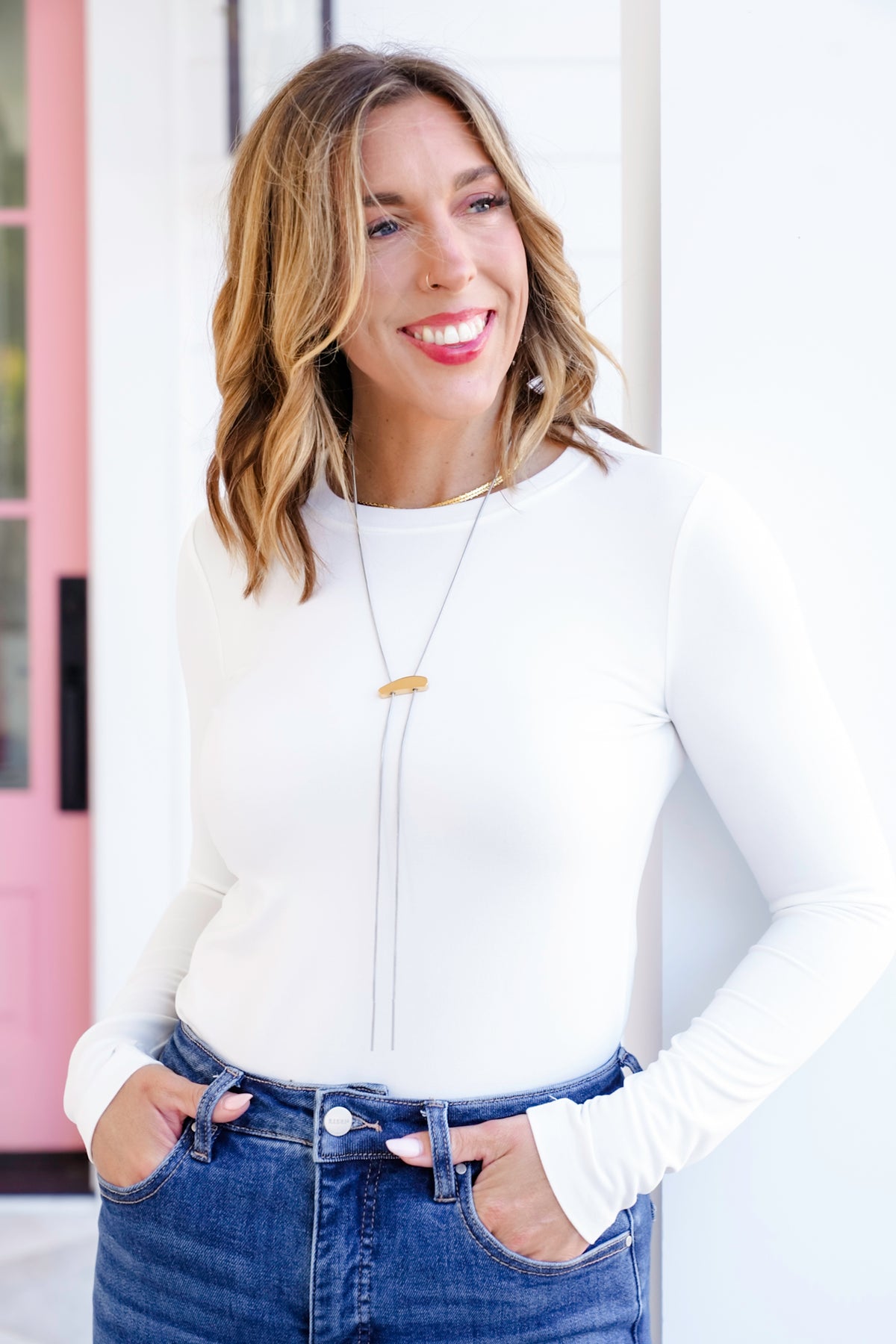 Mila + Stevie Mixed Metal Bolo Necklace - Freckled Poppy