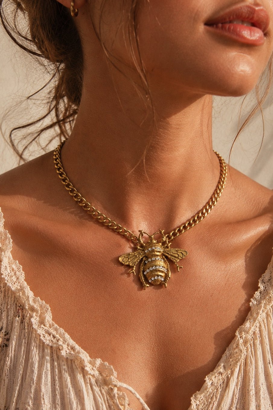 Restock! Yochi Emerson Necklace - Freckled Poppy