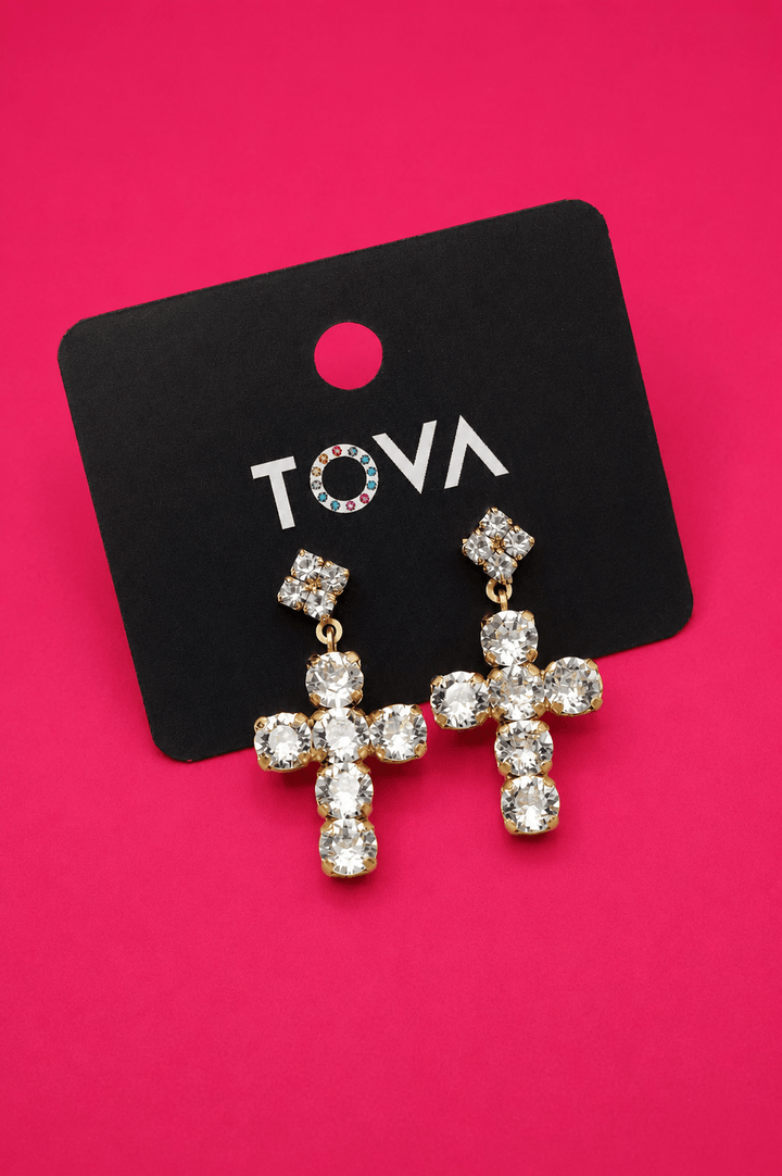 TOVA Baby Donatella Earrings - Freckled Poppy