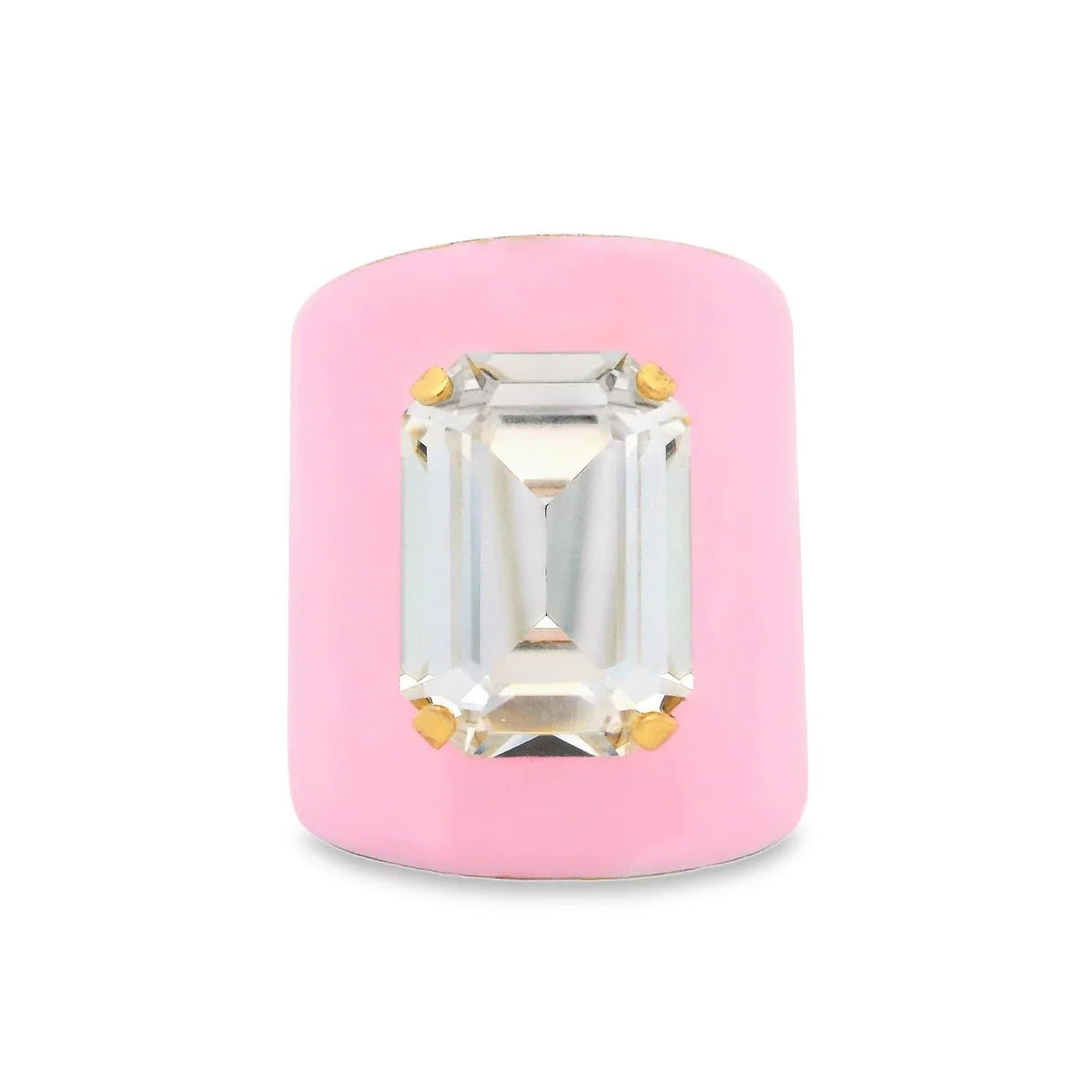 TOVA Mini Roddy Gold Plated Crystal Ring - Freckled Poppy