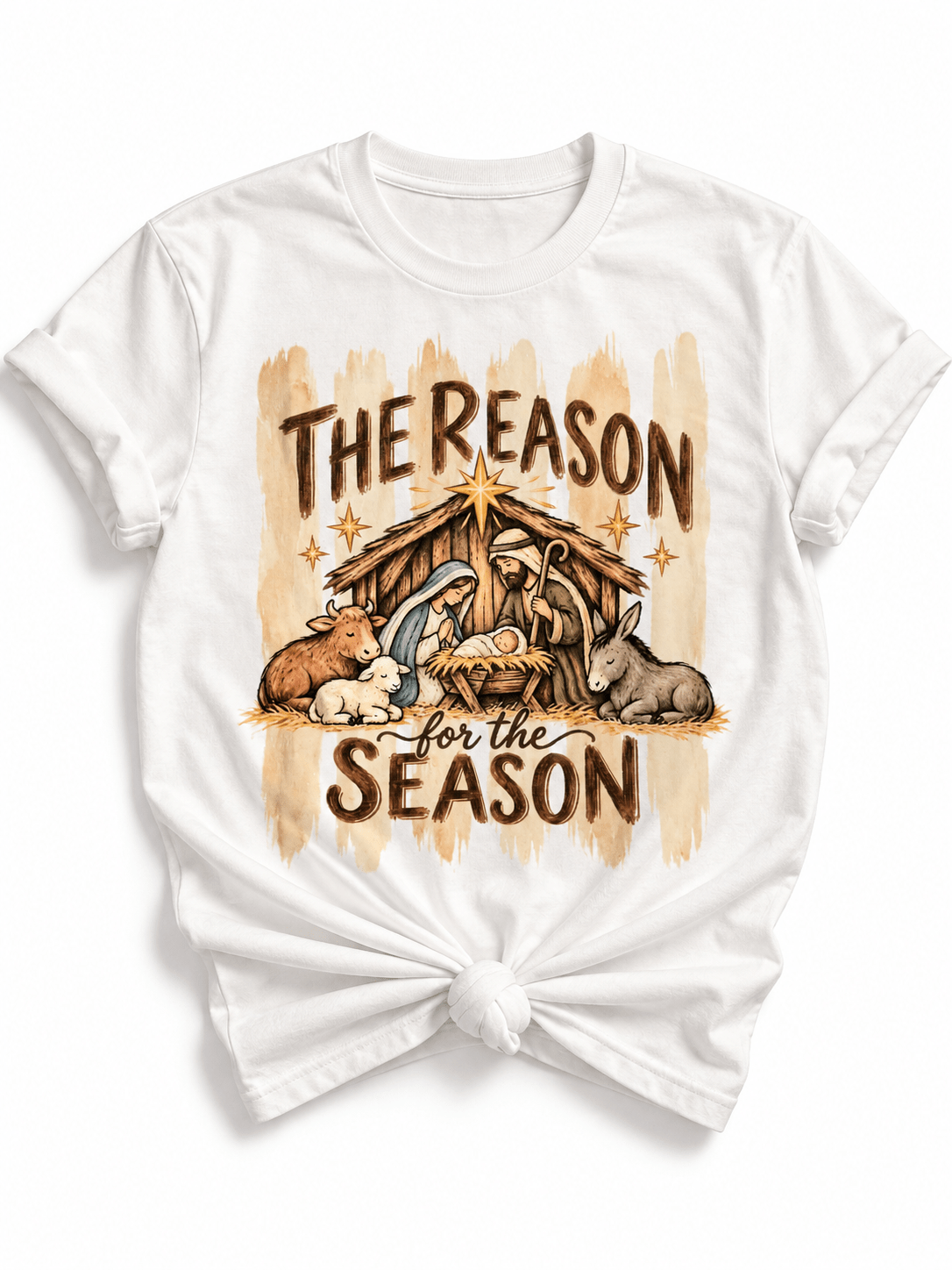 Plus/Reg Short Sleeve "The Reason for the Season" Christmas Graphic Tee