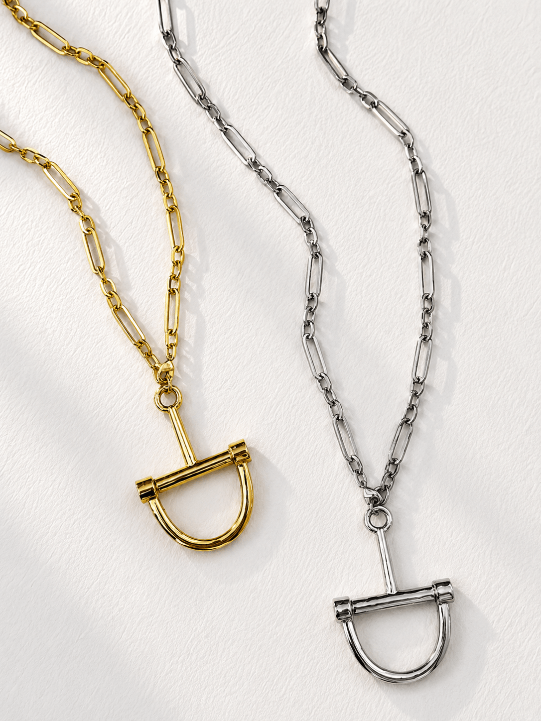 Stirrup Chain Necklace - Freckled Poppy