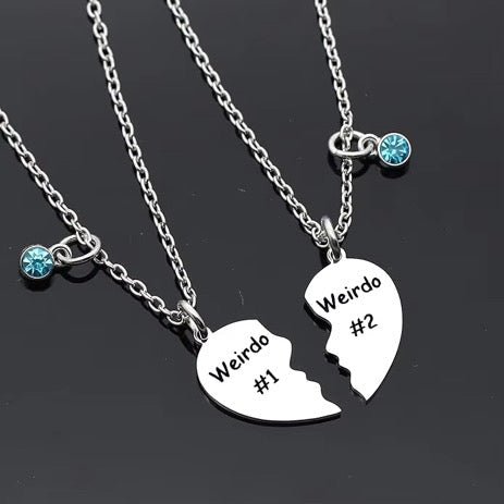 Weirdo Besties Necklace - Freckled Poppy