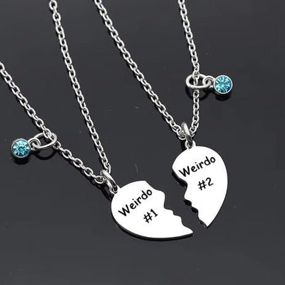 Weirdo Besties Necklace - Freckled Poppy