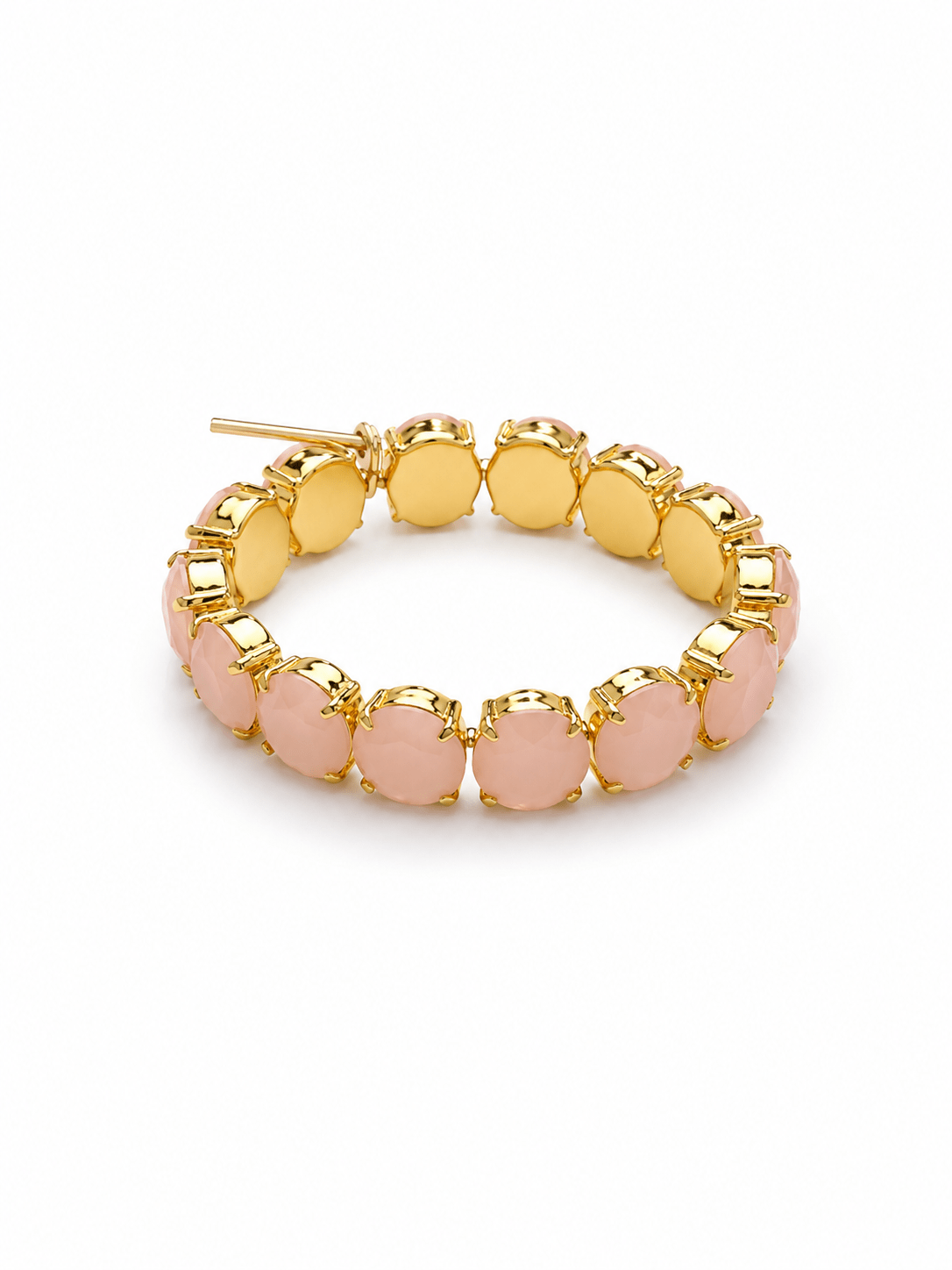 TOVA Croatia Gold Plated Opal Stretch Bracelet - Freckled Poppy