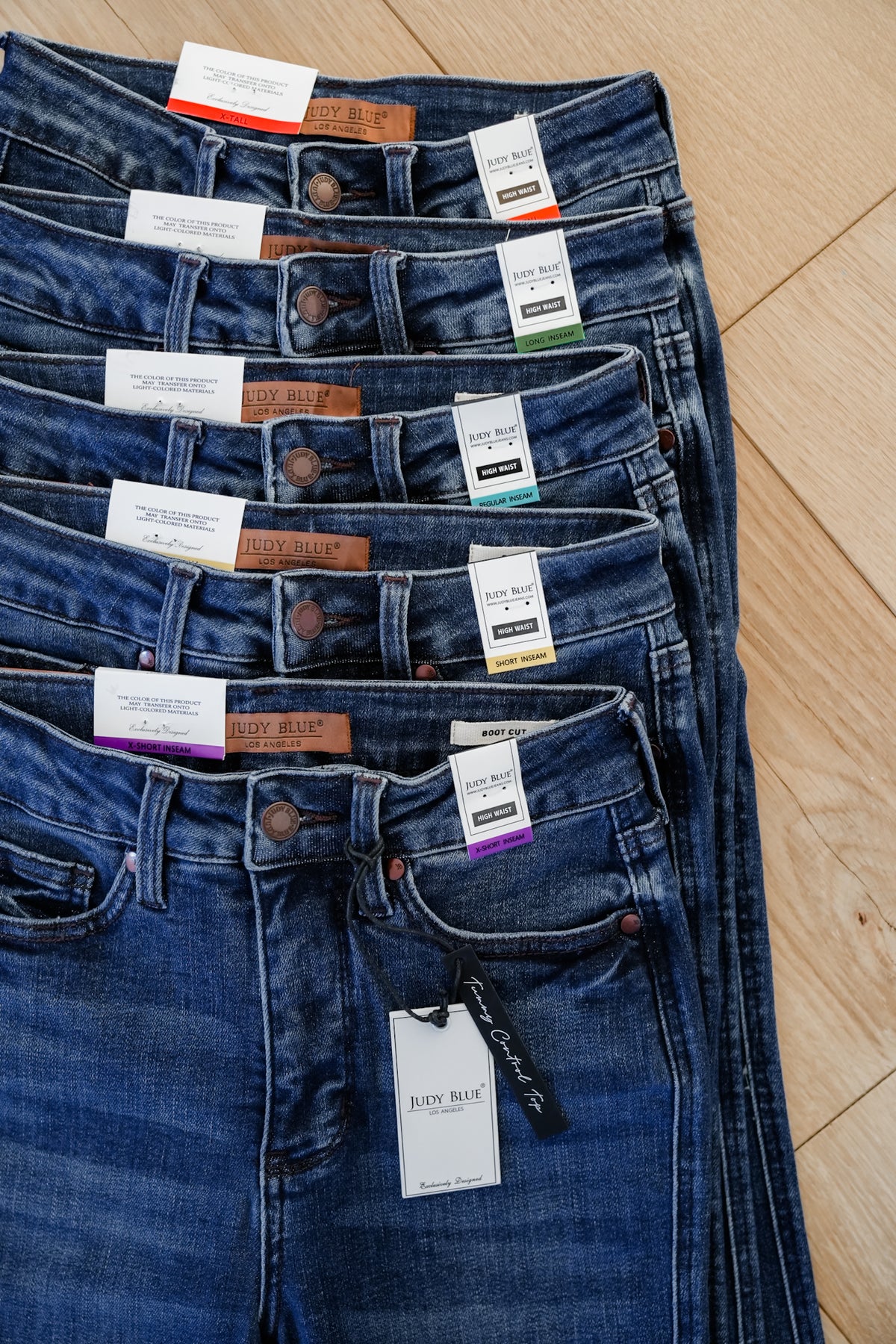 Judy Blue Meant for You Multi Inseam Tummy Control Bootcut Jeans - Freckled Poppy