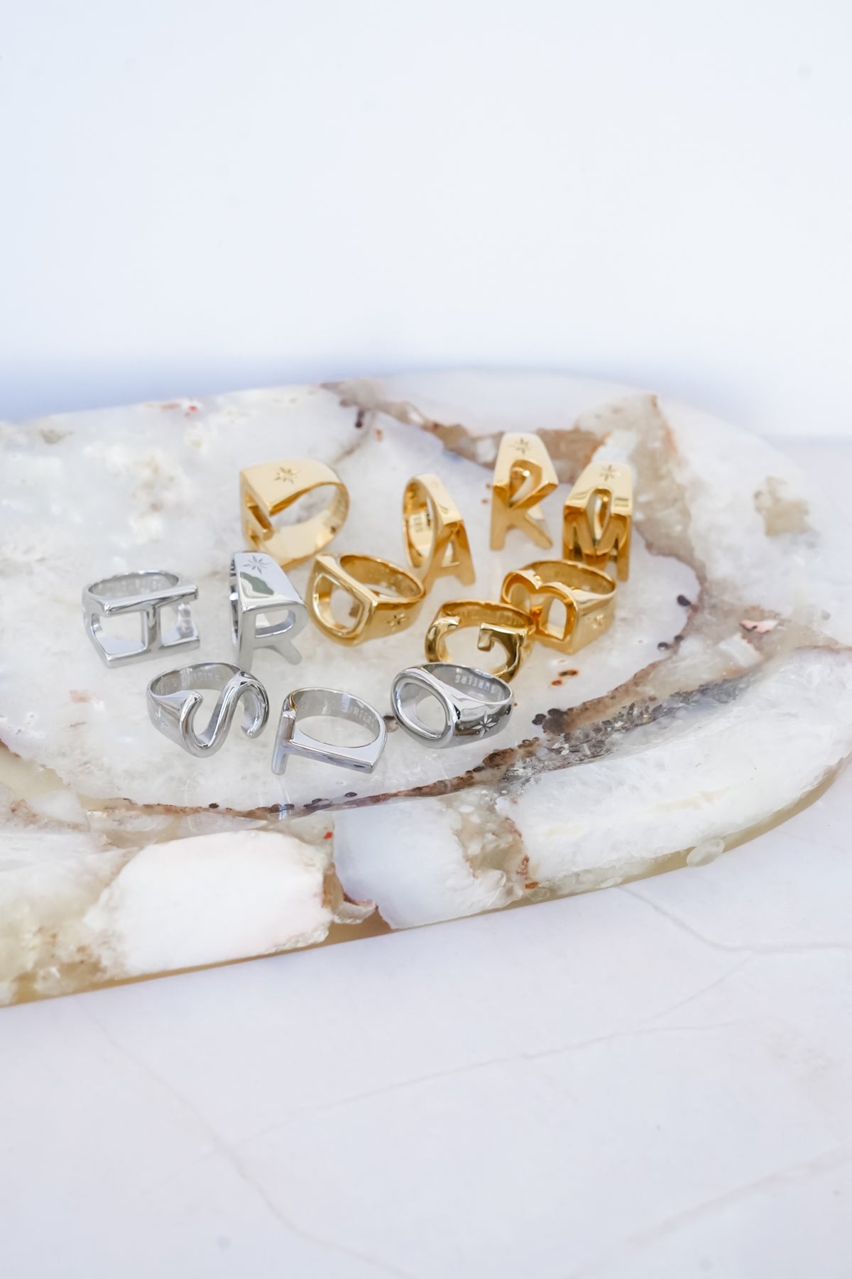 Restock! Raising Surfers The RS Initial Ring - Freckled Poppy