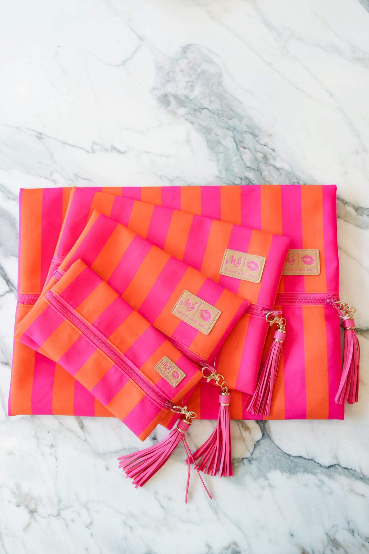 Makeup Junkie Bags Cabana Pink - Freckled Poppy