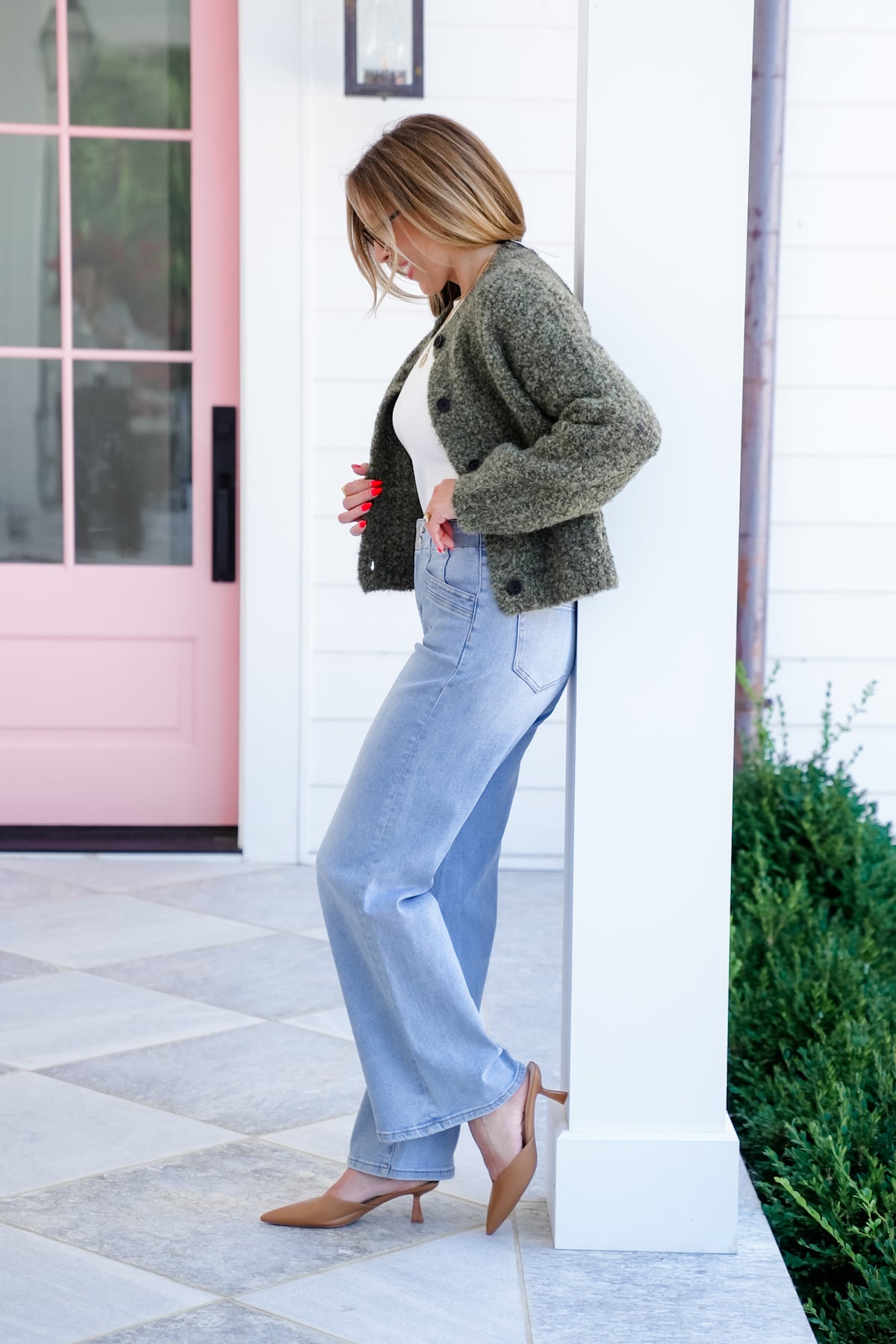 Mica High Rise Light Wash Wide Leg Jeans - Freckled Poppy