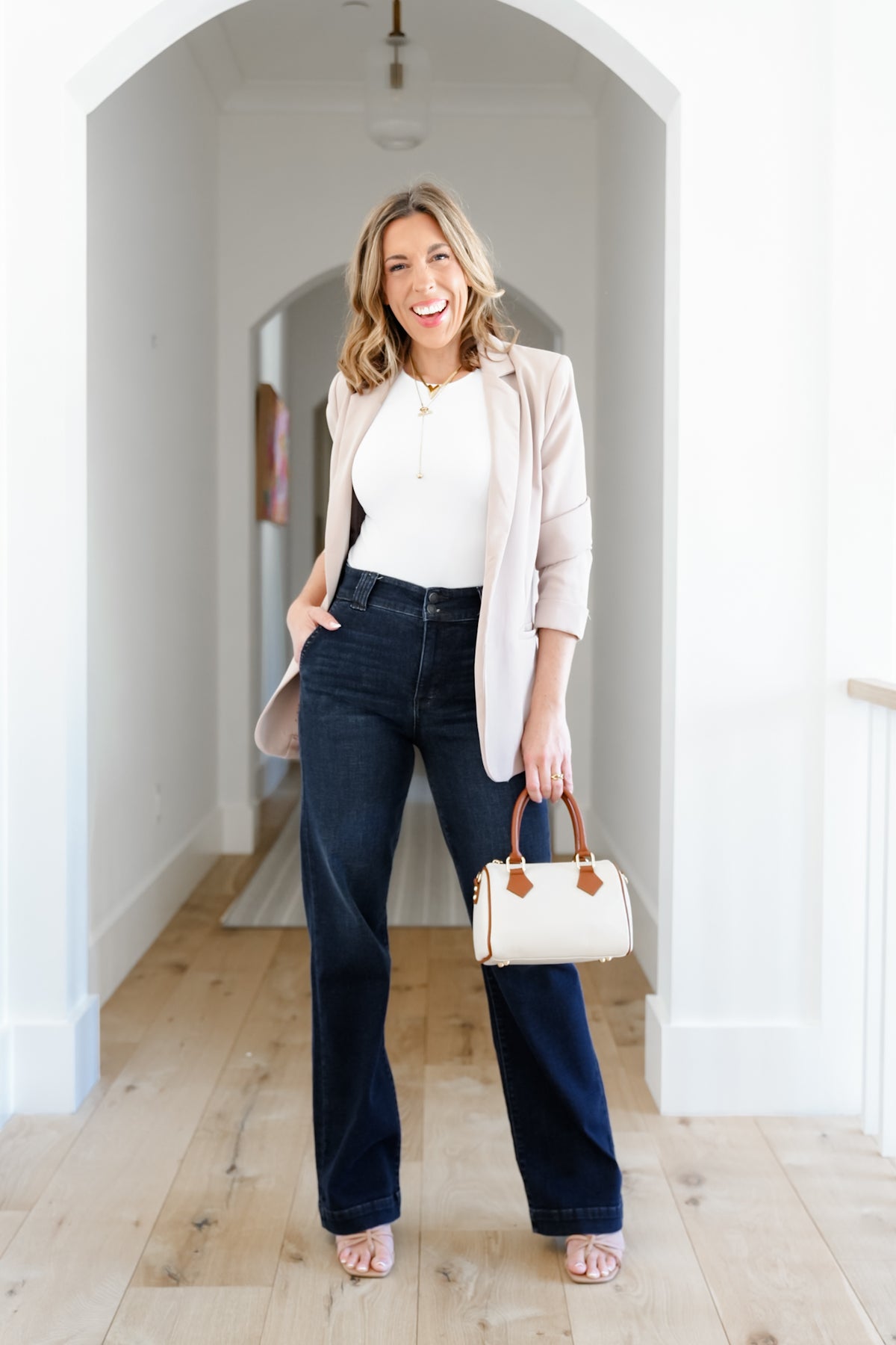 Restock! Judy Blue Multi Inseam "The Everly" Trouser Dark Wash Trouser Wide Leg Jeans