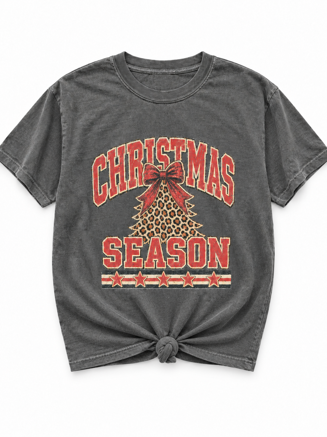 Plus/Reg Short Sleeve "Christmas Season" Graphic Tee