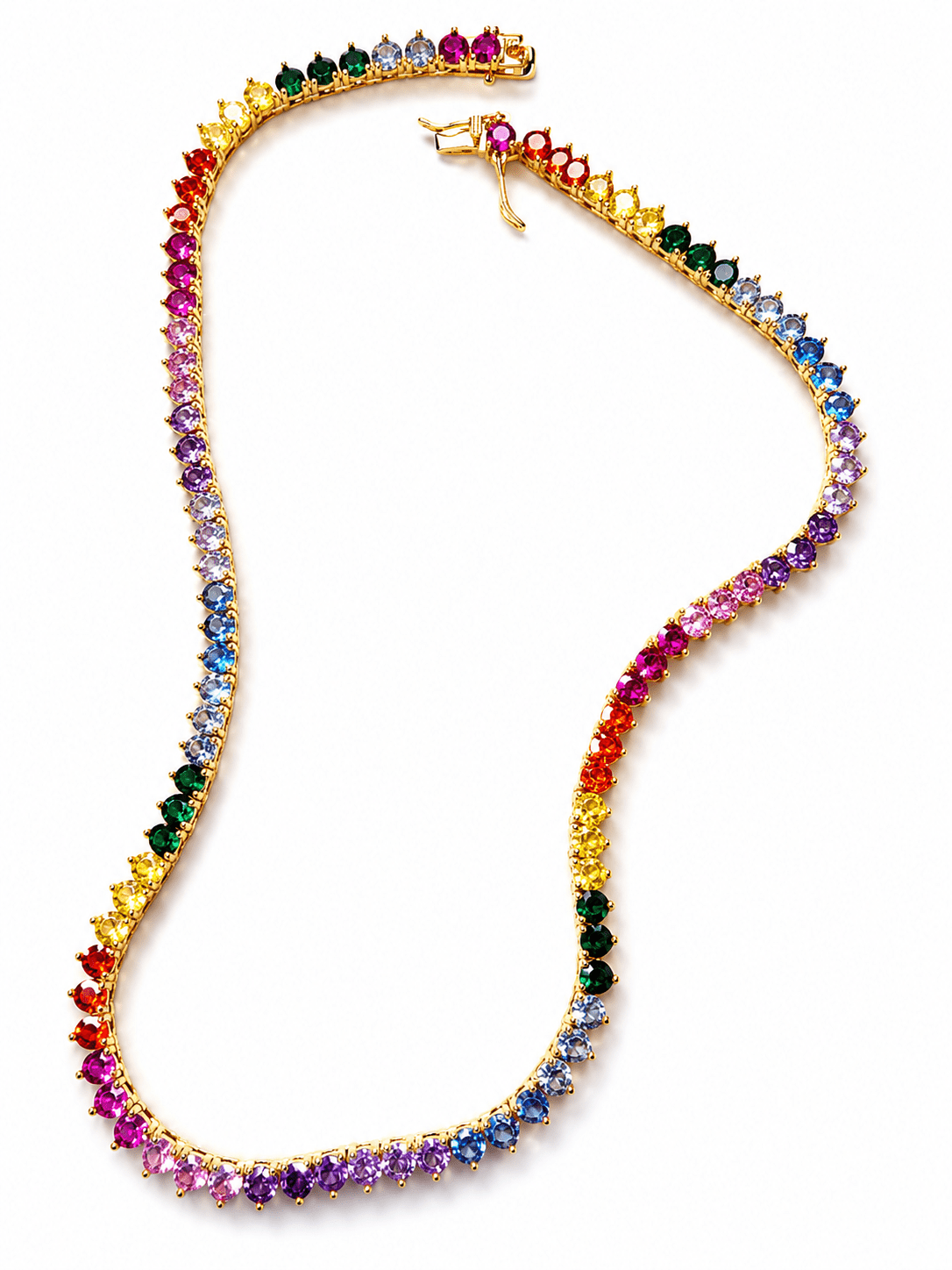 TOVA Tennis Necklace - Freckled Poppy