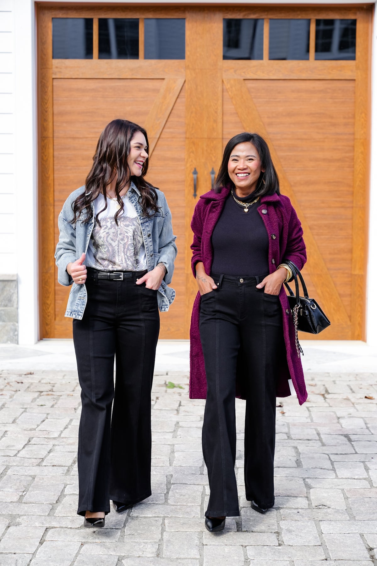 Judy Blue High Rise Black Retro Wide Leg Jeans - Freckled Poppy