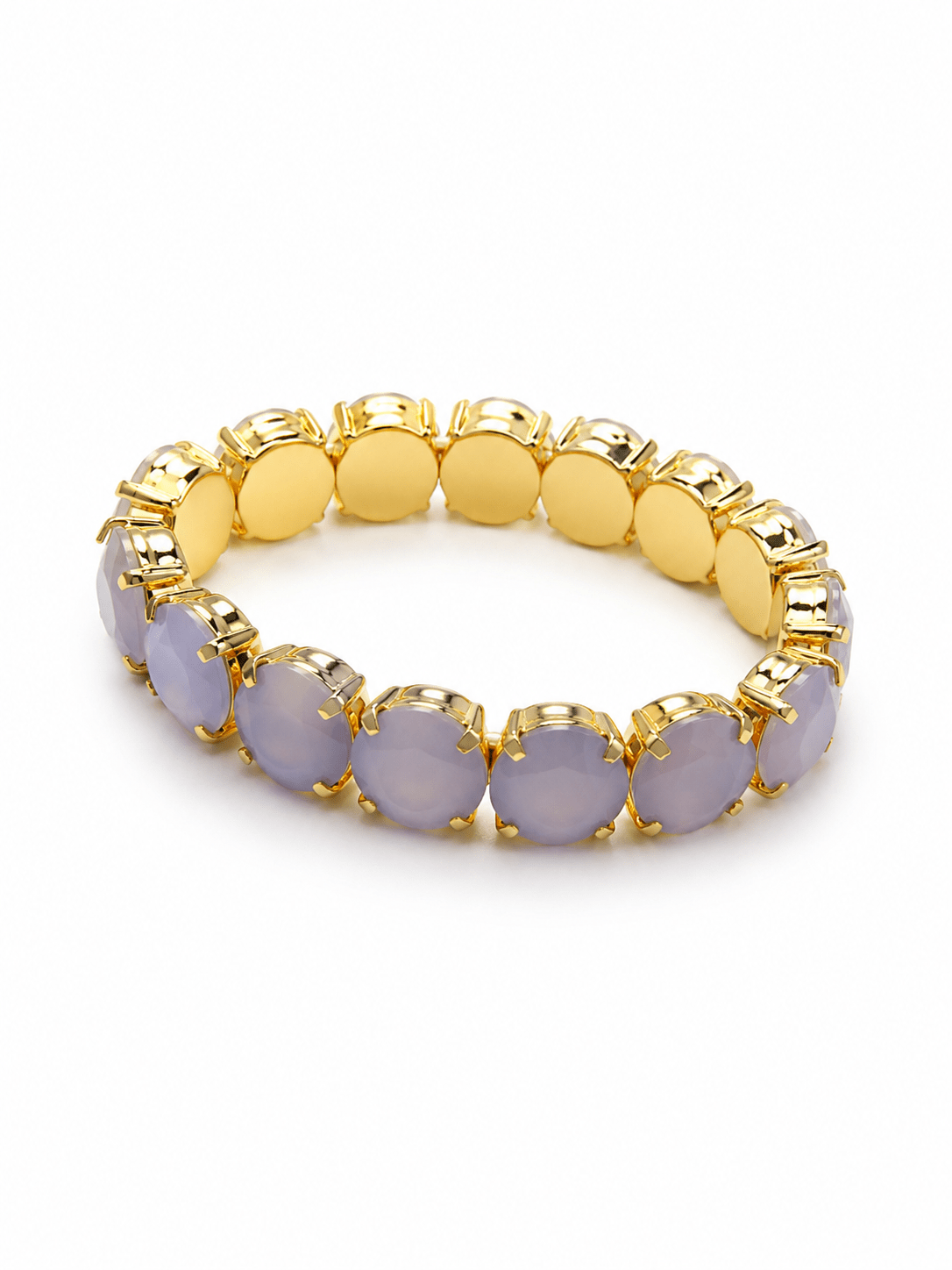 TOVA Croatia Gold Plated Opal Stretch Bracelet - Freckled Poppy