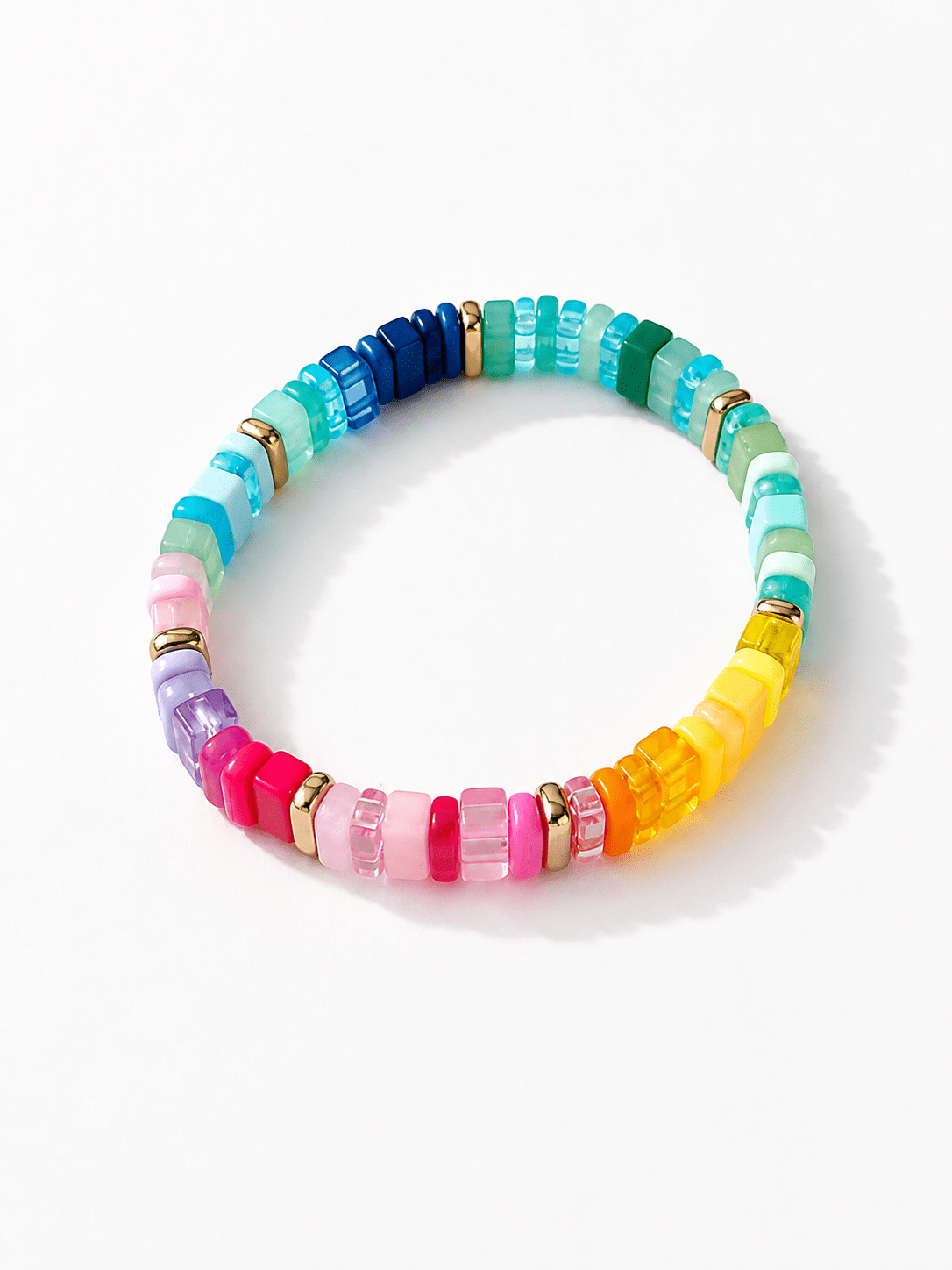 Colorful Beaded Candy Bracelet - Freckled Poppy