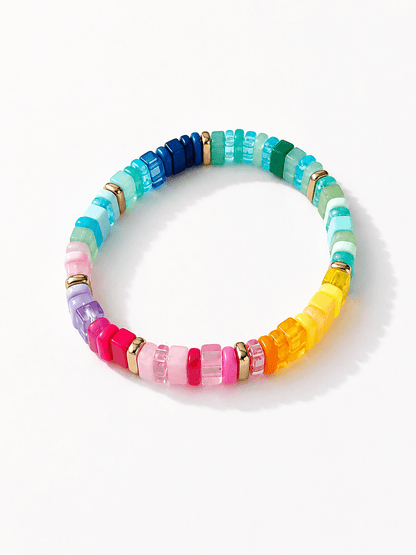 Colorful Beaded Candy Bracelet - Freckled Poppy