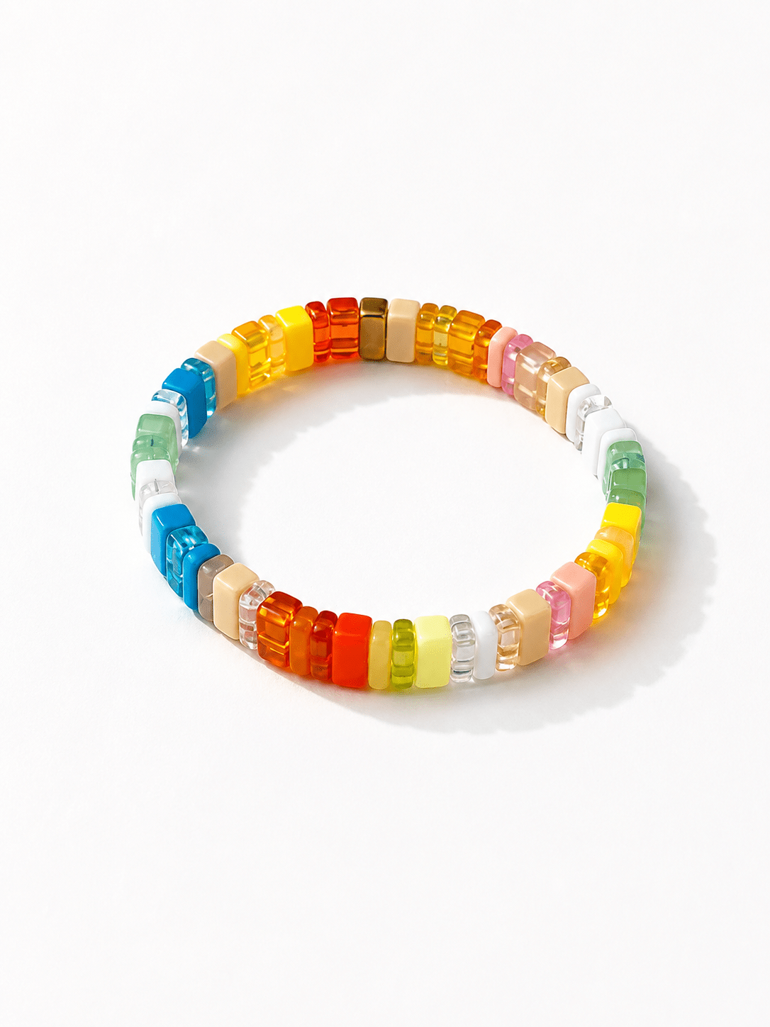 Colorful Beaded Candy Bracelet - Freckled Poppy