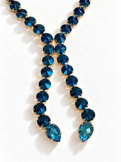 TOVA Split Necklace In Azurro - Freckled Poppy