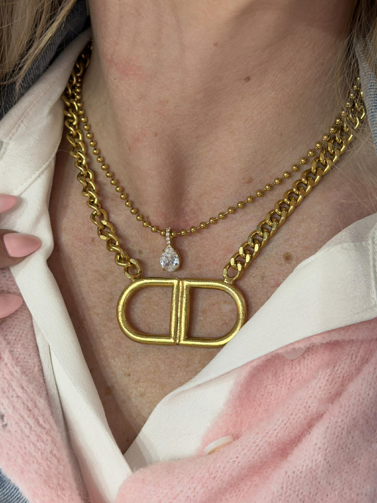Restock! Yochi Link Necklace - Freckled Poppy