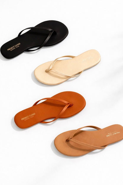 Project Cloud Minimal Strap Flat Thong Sandal - Freckled Poppy