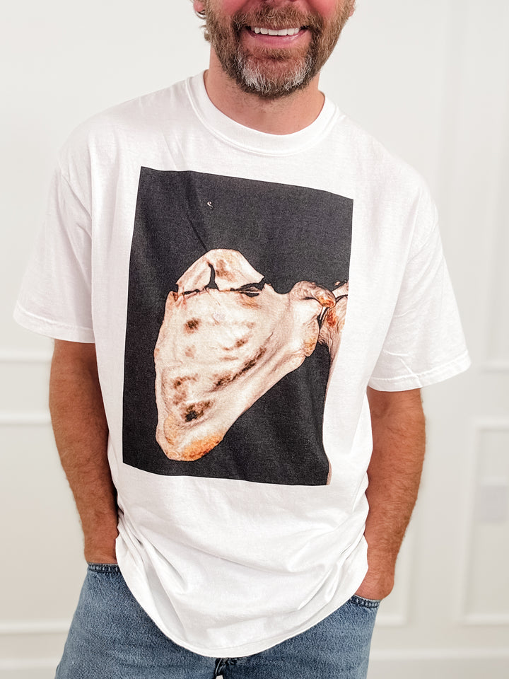 Plus/Reg Short Sleeve Matty "Broken Bones" Graphic Tee - Freckled Poppy