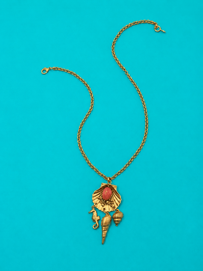 Yochi Beach Necklace - Freckled Poppy