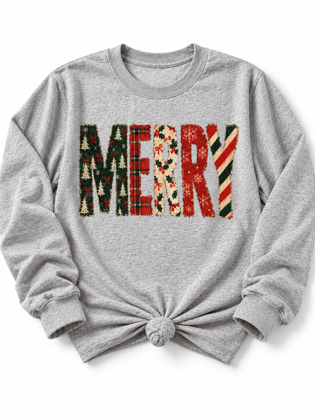 Plus/Reg "Merry" Christmas Graphic Sweatshirt