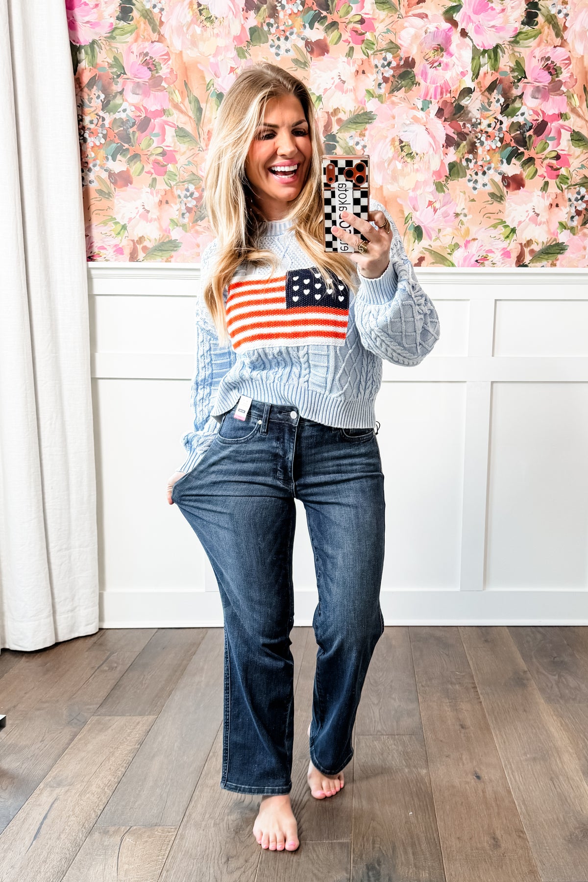 Restock! PETITE/REG Judy Blue My Obsession Dark Wash Mid Rise Tummy Control Classic Straight Leg Jeans