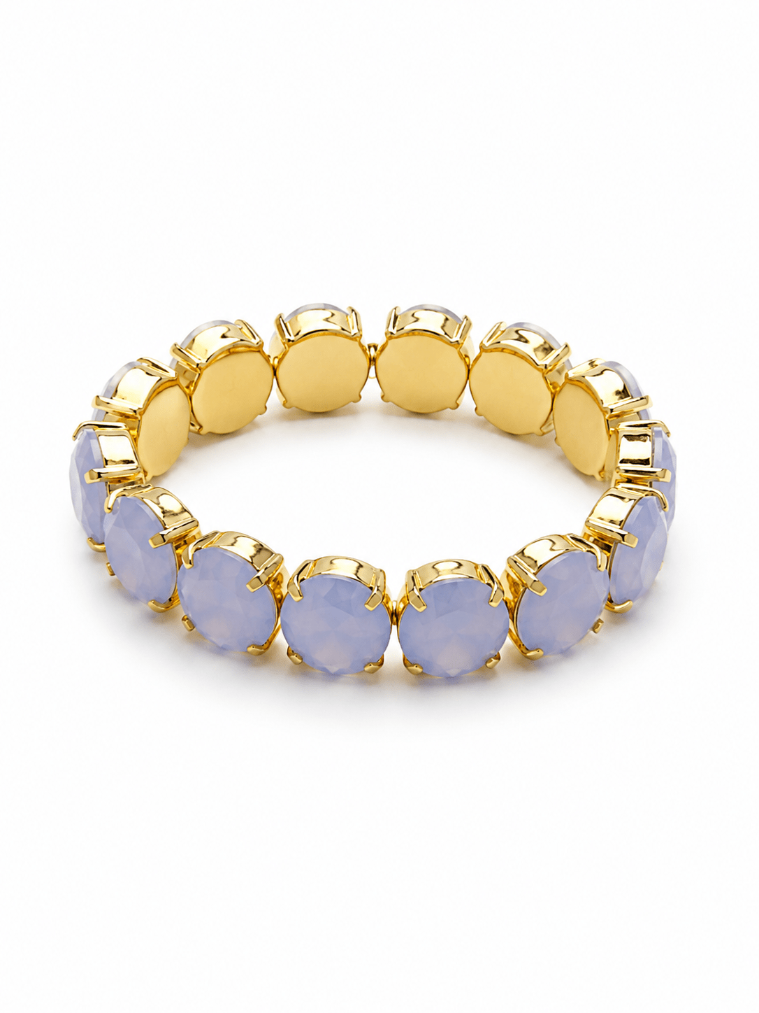 TOVA Croatia Gold Plated Opal Stretch Bracelet - Freckled Poppy