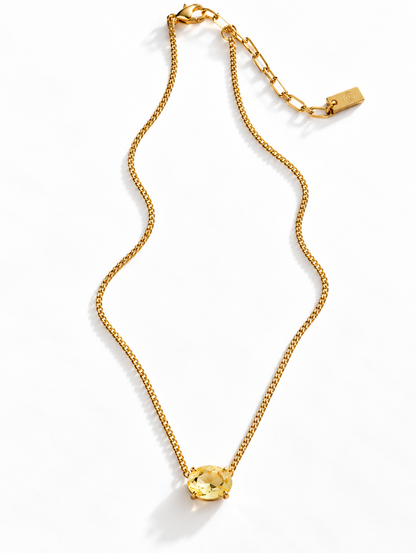 TOVA Iza Crystal Necklace - Freckled Poppy