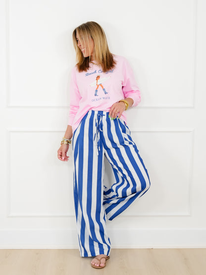 Long Sleeve "Beach Cowgirl" Graphic Tee - Freckled Poppy