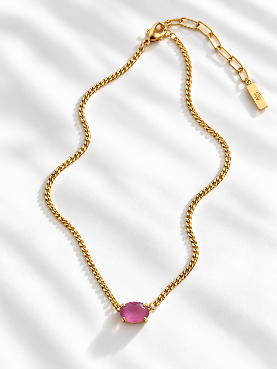 TOVA Iza Crystal Necklace - Freckled Poppy