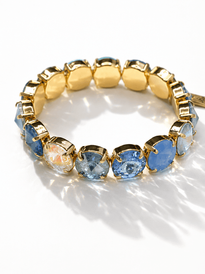 TOVA Croatia Blue Crystal Stretch Bracelet - Freckled Poppy