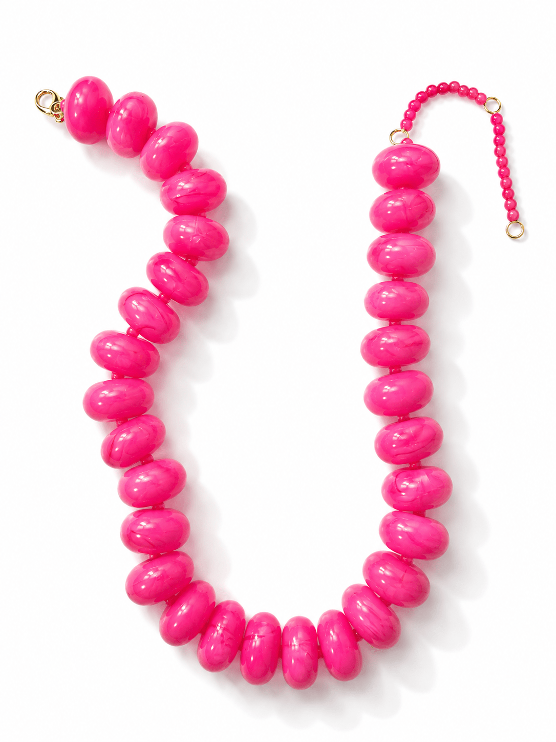 Chunky Beaded Necklace - Freckled Poppy