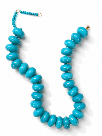 Chunky Beaded Necklace - Freckled Poppy
